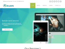Tablet Screenshot of accudatagroup.com